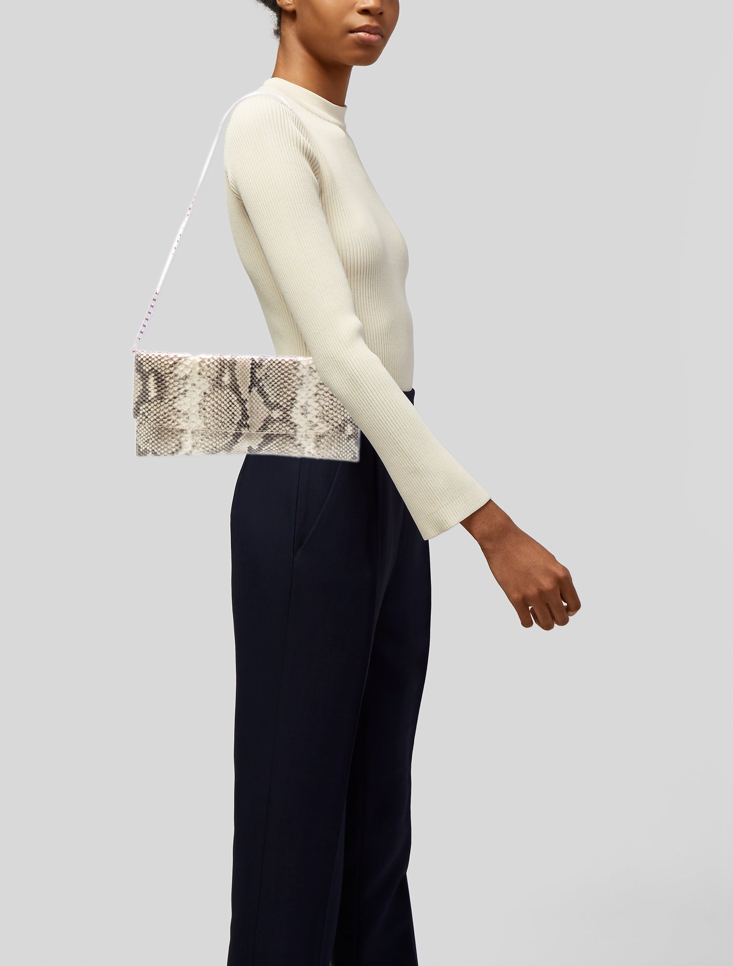 Carlos Falchi Python Shoulder Bag